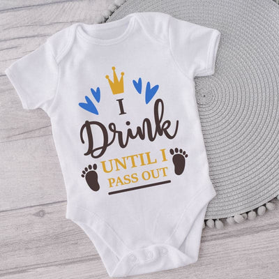 I Drink Until I Pass Out Onesie - Funny I Drink Until I Pass Out Onesie - Hops Onesie - Unique Baby Gift - Unisex Baby Gift - Funny Baby Clothes