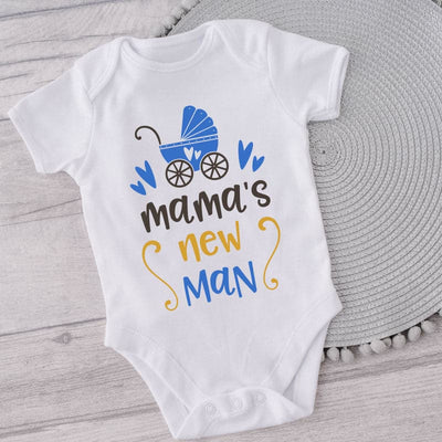 Mama's New Man-Onesie-Adorable Baby Clothes-Best Gift For Babies-Best Gift For Papa-Best Gift For Mama-Onesie For Babies