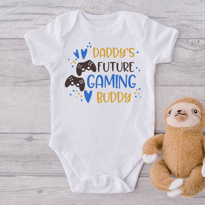 Daddy's Future Gaming Buddy-Onesie-Best Gift For Babies-Adorable Baby Clothes-Clothes For Baby-Best Gift For Papa-Best Gift For Mama-Cute Onesie