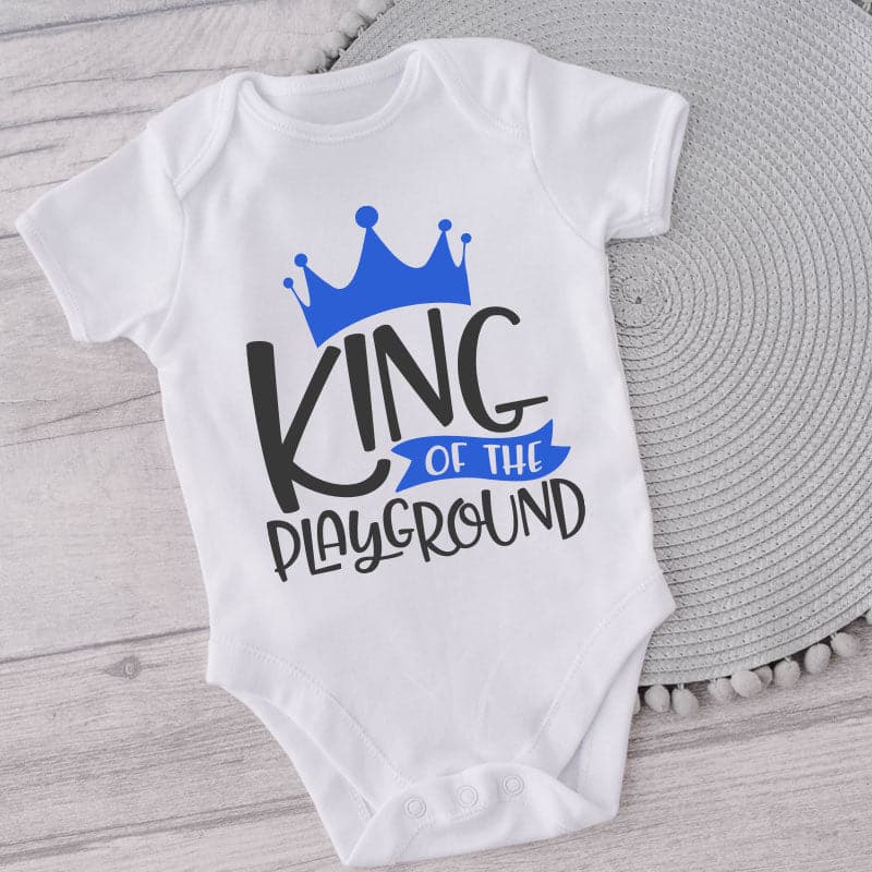 King Of The Playground-Funny Onesie-Best Gift For Babies-Adorable Clothes-Clothes For Baby-Best Gift For Papa-Best Gift For Mama-Cute Onesie