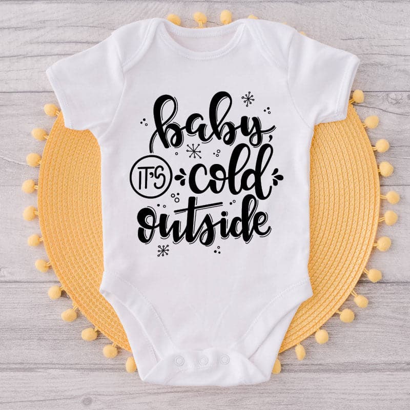 Baby, It's Cold Outside-Onesie-Best Gift For Babies-Adorable Clothes-Clothes For Baby-Best Gift For Papa-Best Gift For Mama-Cute Onesie