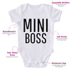 Mini Boss-Onesie-Best Gift For Babies-Adorable Baby Clothes-Clothes For Baby-Best Gift For Papa-Best Gift For Mama-Cute Onesie