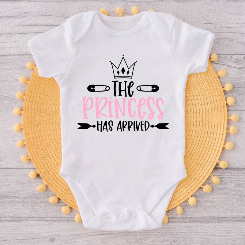 The Princess Has Arrived-Onesie-Best Gift For Babies-Adorable Baby Clothes-Clothes For Baby Girl-Best Gift For Papa-Best Gift For Mama-Cute Onesie