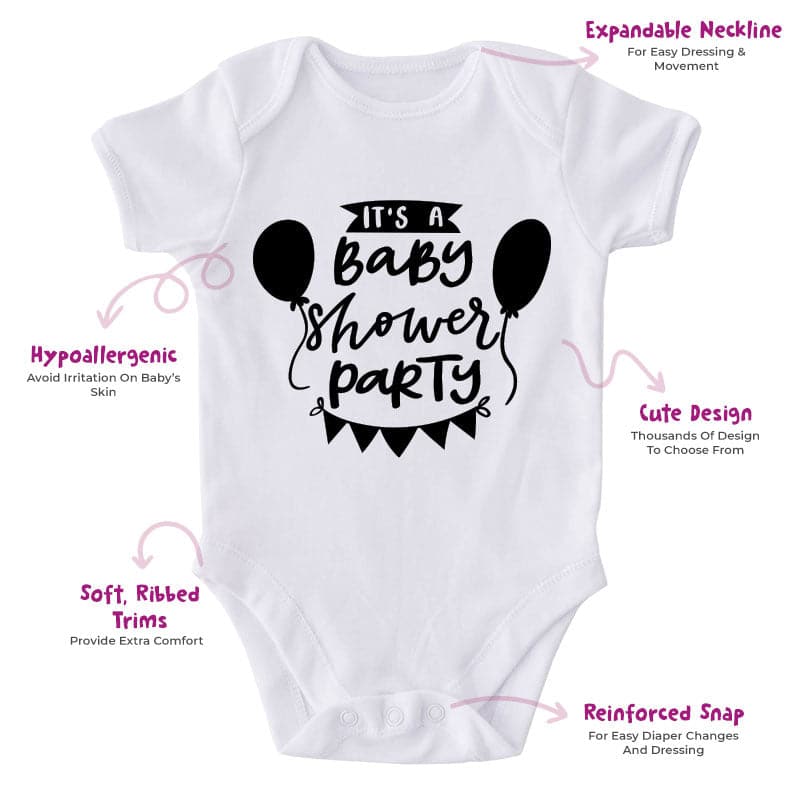 It's A Baby Shower Party-Onesie-Best Gift For Babies-Adorable Baby Clothes-Clothes For Baby-Best Gift For Papa-Best Gift For Mama-Cute Onesie
