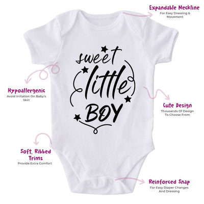 Sweet Little Boy-Onesie-Best Gift For Babies-Adorable Baby Clothes-Clothes For Baby Boy-Best Gift For Papa-Best Gift For Mama-Cute Onesie