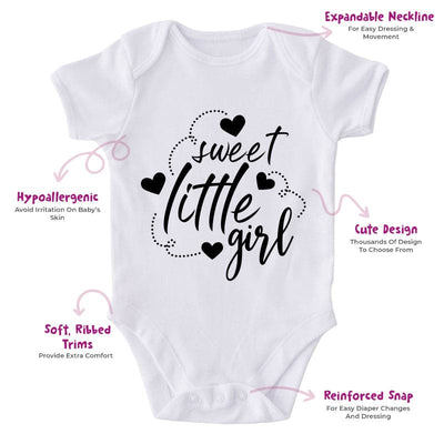 Sweet Little Girl-Onesie-Best Gift For Babies-Adorable Baby Clothes-Clothes For Baby Boy-Best Gift For Papa-Best Gift For Mama-Cute Onesie