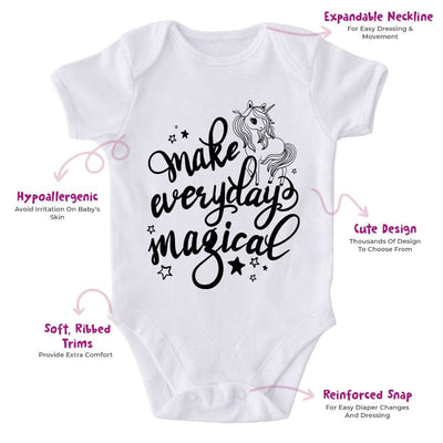 Make Everyday Magical-Onesie-Best Gift For Babies-Adorable Baby Clothes-Clothes For Baby-Best Gift For Papa-Best Gift For Mama-Cute Onesie