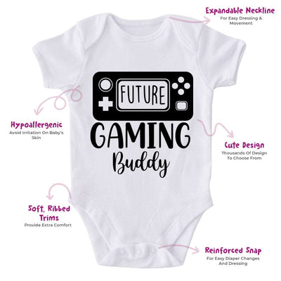 Future Gaming Buddy-Onesie-Best Gift For Babies-Adorable Baby Clothes-Clothes For Baby-Best Gift For Papa-Best Gift For Mama-Cute Onesie