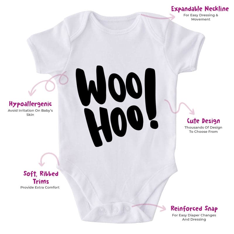 Woo Hoo!-Onesie-Best Gift For Babies-Adorable Baby Clothes-Clothes For Baby-Best Gift For Papa-Best Gift For Mama-Cute Onesie