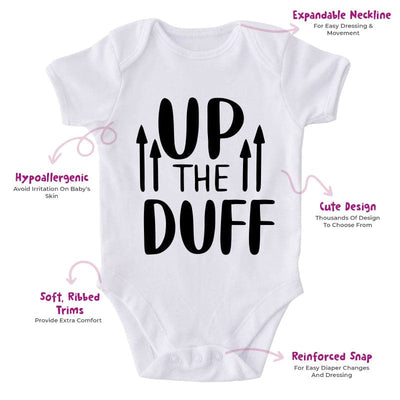Up The Duff-Onesie-Best Gift For Babies-Adorable Baby Clothes-Clothes For Baby-Best Gift For Papa-Best Gift For Mama-Cute Onesie