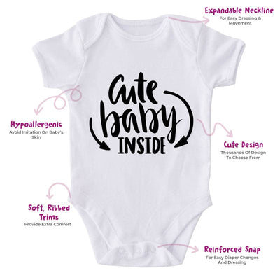 Cute Baby Inside-Onesie-Best Gift For Babies-Adorable Baby Clothes-Clothes For Baby-Best Gift For Papa-Best Gift For Mama-Cute Onesie