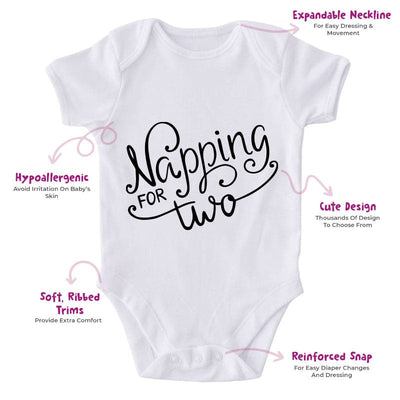 Napping For Two-Funny Onesie-Best Gift For Babies-Adorable Baby Clothes-Clothes For Baby-Best Gift For Papa-Best Gift For Mama-Cute Onesie