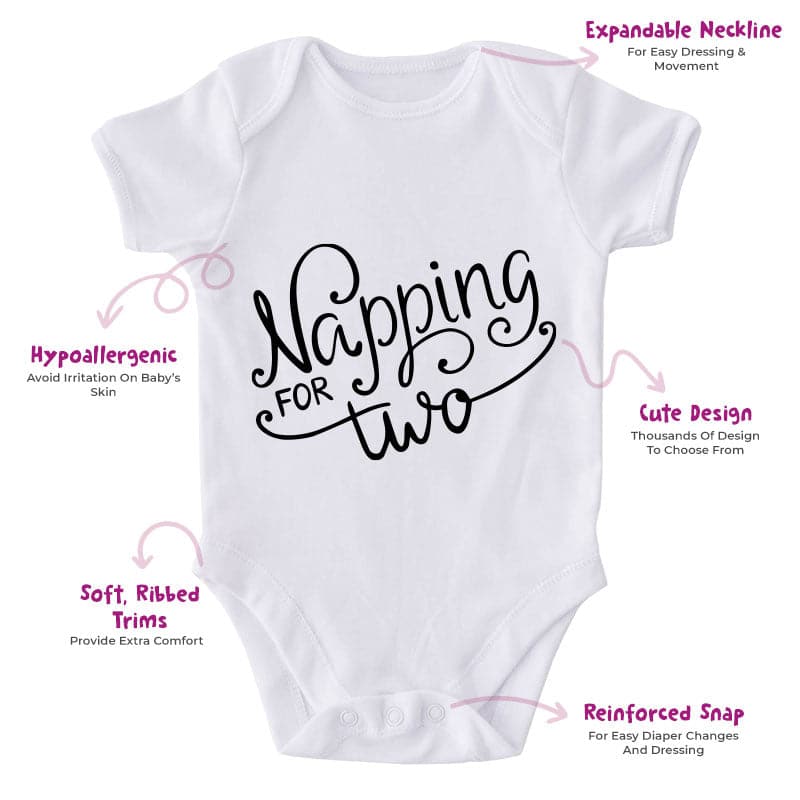 Napping For Two-Funny Onesie-Best Gift For Babies-Adorable Baby Clothes-Clothes For Baby-Best Gift For Papa-Best Gift For Mama-Cute Onesie