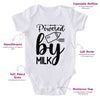 Powered By Milk-Funny Onesie-Best Gift For Babies-Adorable Baby Clothes-Clothes For Baby-Best Gift For Papa-Best Gift For Mama-Cute Onesie