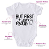 But First Milk-Funny Onesie-Best Gift For Babies-Adorable Baby Clothes-Clothes For Baby-Best Gift For Papa-Best Gift For Mama-Cute Onesie