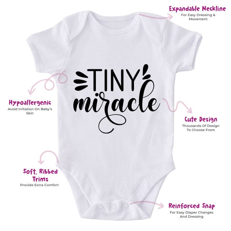 Tiny Miracle-Onesie-Best Gift For Babies-Adorable Baby Clothes-Clothes For Baby-Best Gift For Papa-Best Gift For Mama-Cute Onesie