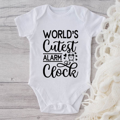 World's Cutest Alarm Clock-Funny Onesie-Best Gift For Babies-Adorable Baby Clothes-Clothes For Baby-Best Gift For Papa-Best Gift For Mama-Cute Onesie