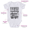 Diaper Loading Please Wait-Funny Onesie-Best Gift For Babies-Adorable Baby Clothes-Clothes For Baby-Best Gift For Papa-Best Gift For Mama-Cute Onesie