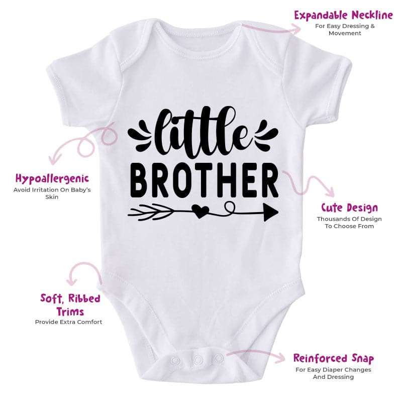 Little Brother-Onesie-Best Gift For Babies-Adorable Baby Clothes-Clothes For Baby-Best Gift For Papa-Best Gift For Mama-Cute Onesie