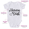 Heaven Sent-Onesie-Best Gift For Babies-Adorable Baby Clothes-Clothes For Baby-Best Gift For Papa-Best Gift For Mama-Cute Onesie