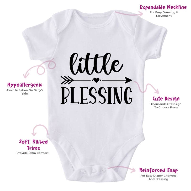 Little Blessing-Onesie-Best Gift For Babies-Adorable Baby Clothes-Clothes For Baby-Best Gift For Papa-Best Gift For Mama-Cute Onesie