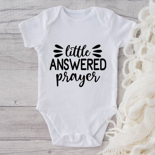Little Answered Prayer-Onesie-Best Gift For Babies-Adorable Baby Clothes-Clothes For Baby-Best Gift For Papa-Best Gift For Mama-Cute Onesie