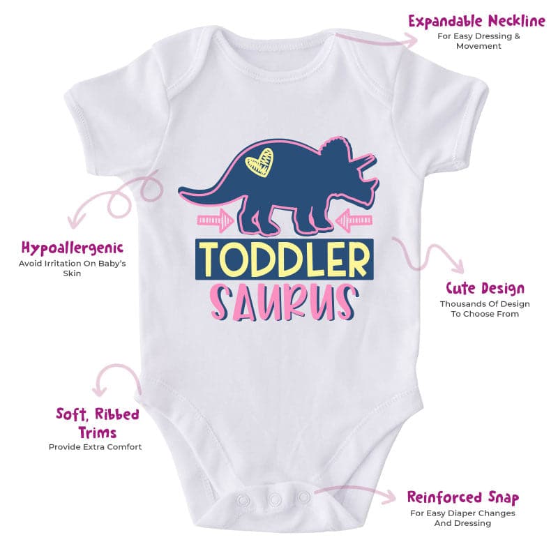 Toddler Saurus-Funny Onesie-Best Gift For Babies-Adorable Baby Clothes-Clothes For Baby-Best Gift For Papa-Best Gift For Mama-Cute Onesie