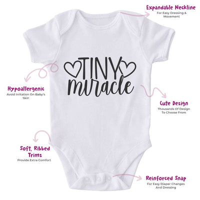 Tiny Miracle-Onesie-Best Gift For Babies-Adorable Baby Clothes-Clothes For Baby-Best Gift For Papa-Best Gift For Mama-Cute Onesie