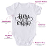Tiny But Mighty-Onesie-Best Gift For Babies-Adorable Baby Clothes-Clothes For Baby-Best Gift For Papa-Best Gift For Mama-Cute Onesie