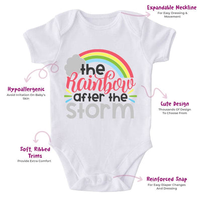 The Rainbow After The Storm-Onesie-Best Gift For Babies-Adorable Baby Clothes-Clothes For Baby-Best Gift For Papa-Best Gift For Mama-Cute Onesie