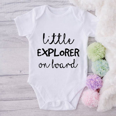 Little Explorer On Board-Onesie-Best Gift For Babies-Adorable Baby Clothes-Clothes For Baby-Best Gift For Papa-Best Gift For Mama-Cute Onesie