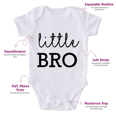 Little Bro-Onesie-Best Gift For Babies-Adorable Baby Clothes-Clothes For Baby-Best Gift For Papa-Best Gift For Mama-Cute Onesie