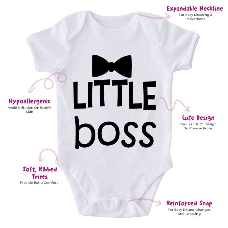 Little Boss-Onesie-Best Gift For Babies-Adorable Baby Clothes-Clothes For Baby-Best Gift For Papa-Best Gift For Mama-Cute Onesie