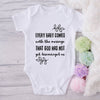 Every Baby Comes With The Message That God Has Not Yet Discouraged Us-Onesie-Adorable Baby Clothes-Clothes For Baby-Best Gift For Papa-Best Gift For Mama-Cute Onesie