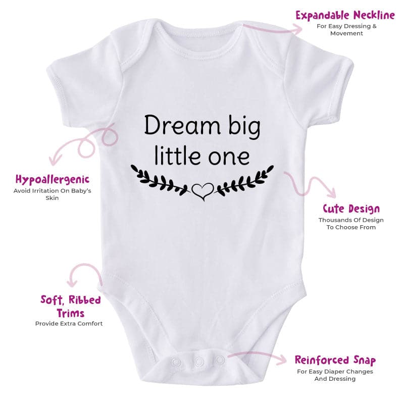 Dream Big Little One-Onesie-Best Gift For Babies-Adorable Baby Clothes-Clothes For Baby-Best Gift For Papa-Best Gift For Mama-Cute Onesie