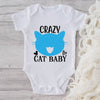 Crazy Cat Baby-Funny Onesie-Adorable Baby Clothes-Clothes For Baby-Best Gift For Papa-Best Gift For Mama-Cute Onesie