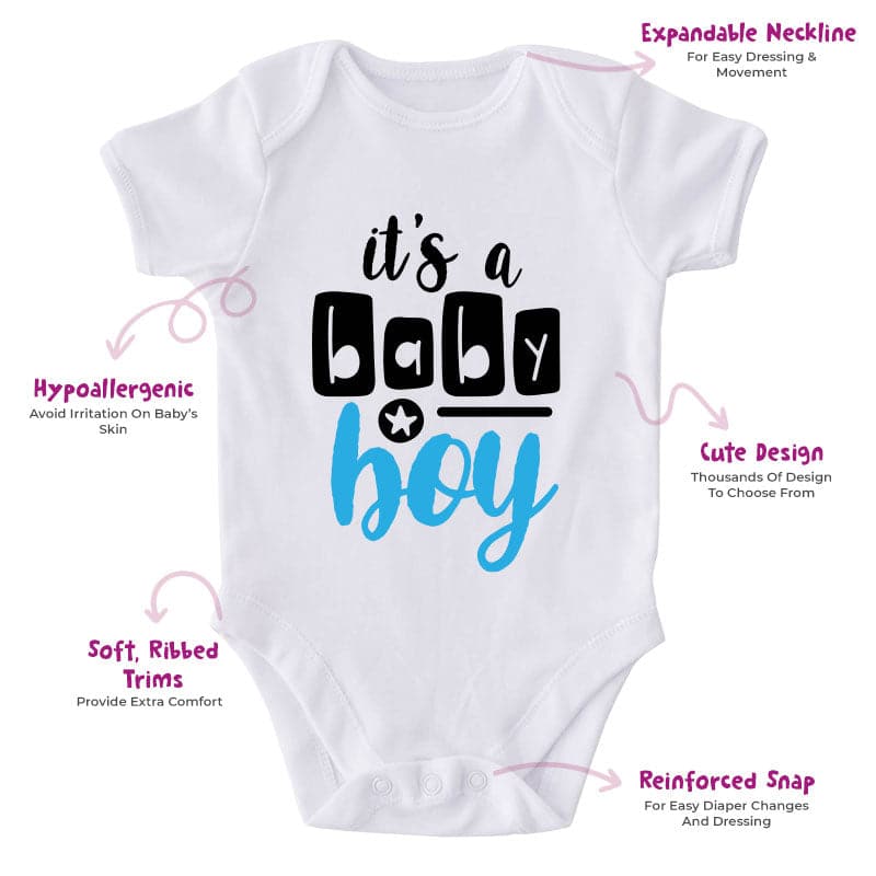 It's A Baby Boy-Onesie-Adorable Baby Clothes-Clothes For Baby-Best Gift For Papa-Best Gift For Mama-Cute Onesie