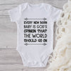 Every New Born Baby Is God's Opinion That The World Should Go On-Onesie-Adorable Baby Clothes-Clothes For Baby-Best Gift For Papa-Best Gift For Mama-Cute Onesie