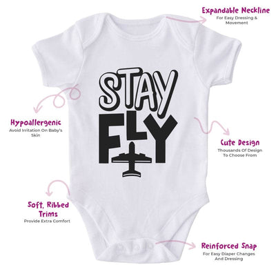 Stay Fly-Onesie-Adorable Baby Clothes-Clothes For Baby-Best Gift For Papa-Best Gift For Mama-Cute Onesie