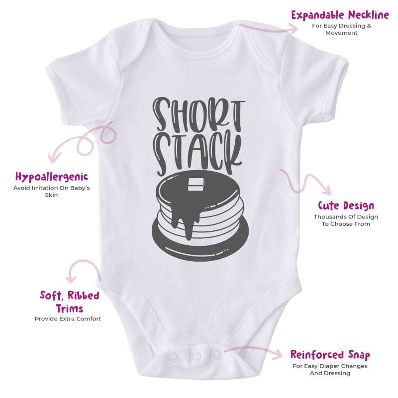 Short Stack-Onesie-Adorable Baby Clothes-Clothes For Baby-Best Gift For Papa-Best Gift For Mama-Cute Onesie