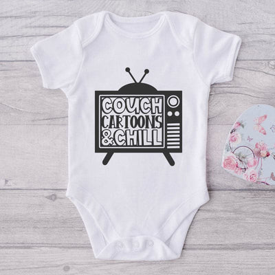 Couch Cartoons & Chill-Funny Onesie-Adorable Baby Clothes-Clothes For Baby-Best Gift For Papa-Best Gift For Mama-Cute Onesie