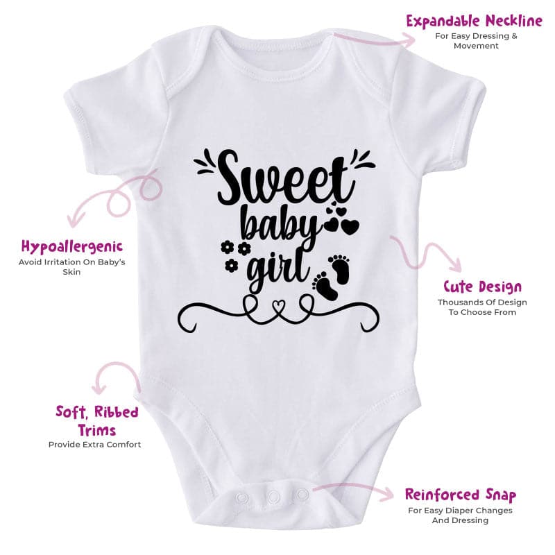 Sweet Baby Girl-Onesie-Adorable Baby Clothes-Clothes For Baby-Best Gift For Papa-Best Gift For Mama-Cute Onesie