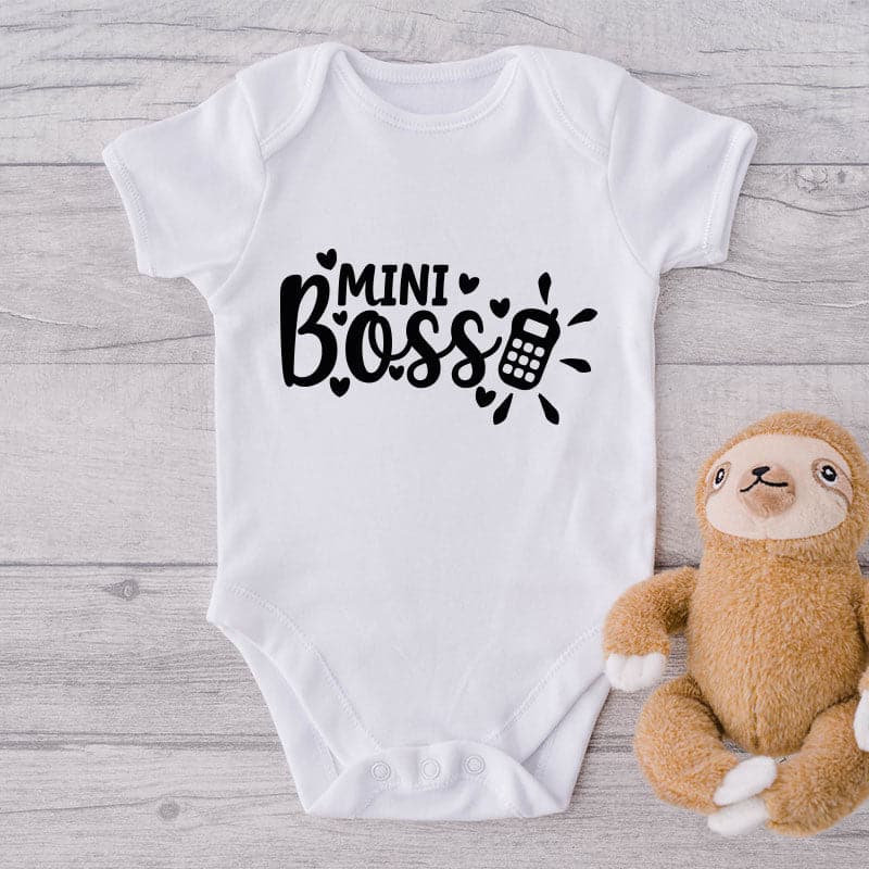 Mini Boss-Funny Onesie-Adorable Baby Clothes-Clothes For Baby-Best Gift For Papa-Best Gift For Mama-Cute Onesie