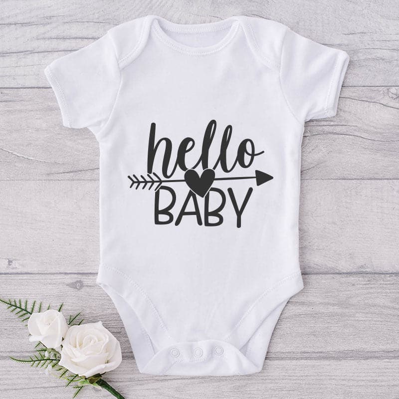 Hello Baby-Onesie-Adorable Baby Clothes-Clothes For Baby-Best Gift For Papa-Best Gift For Mama-Cute Onesie