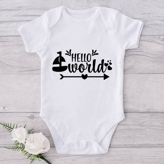 Hello World-Onesie-Adorable Baby Clothes-Clothes For Baby-Best Gift For Papa-Best Gift For Mama-Cute Onesie