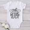 Eat Sleep Be Cute Repeat-Funny Onesie-Adorable Baby Clothes-Clothes For Baby-Best Gift For Papa-Best Gift For Mama-Cute Onesie