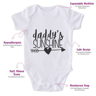 Daddy's Sunshine-Onesie-Adorable Baby Clothes-Clothes For Baby-Best Gift For Papa-Best Gift For Mama-Cute Onesie