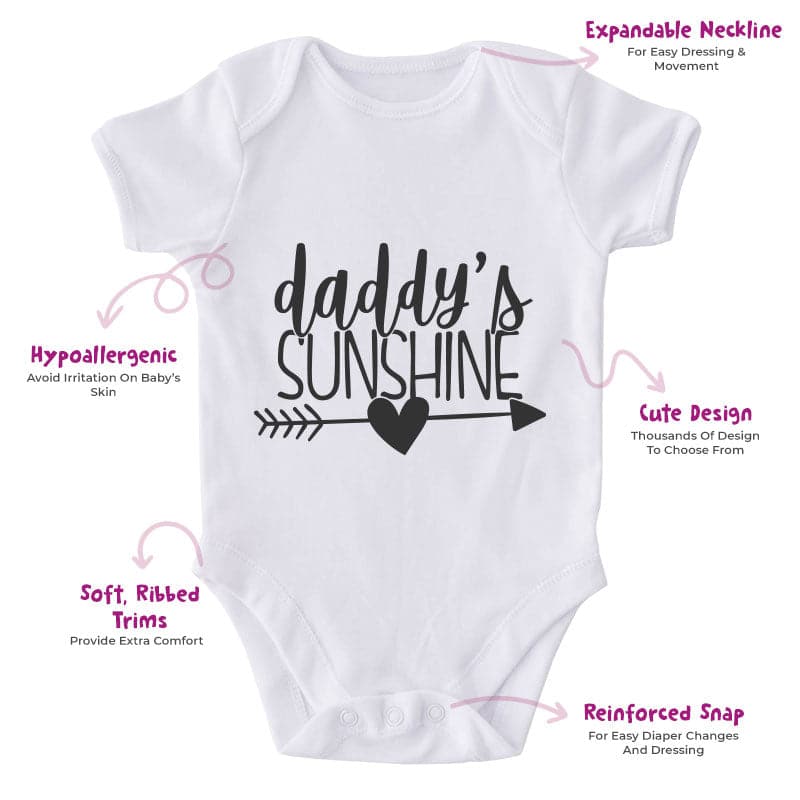 Daddy's Sunshine-Onesie-Adorable Baby Clothes-Clothes For Baby-Best Gift For Papa-Best Gift For Mama-Cute Onesie