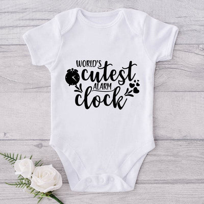 World's Cutest Alarm Clock-Onesie-Adorable Baby Clothes-Clothes For Baby-Best Gift For Papa-Best Gift For Mama-Cute Onesie