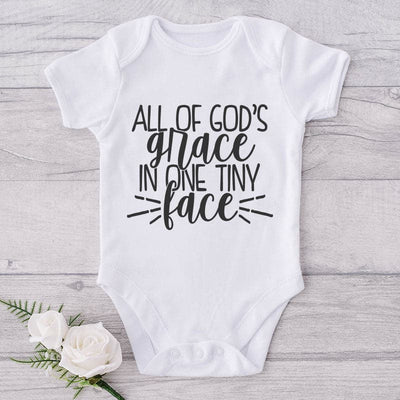 All Of God's Grace In One Tiny Face-Onesie-Adorable Baby Clothes-Clothes For Baby-Best Gift For Papa-Best Gift For Mama-Cute Onesie